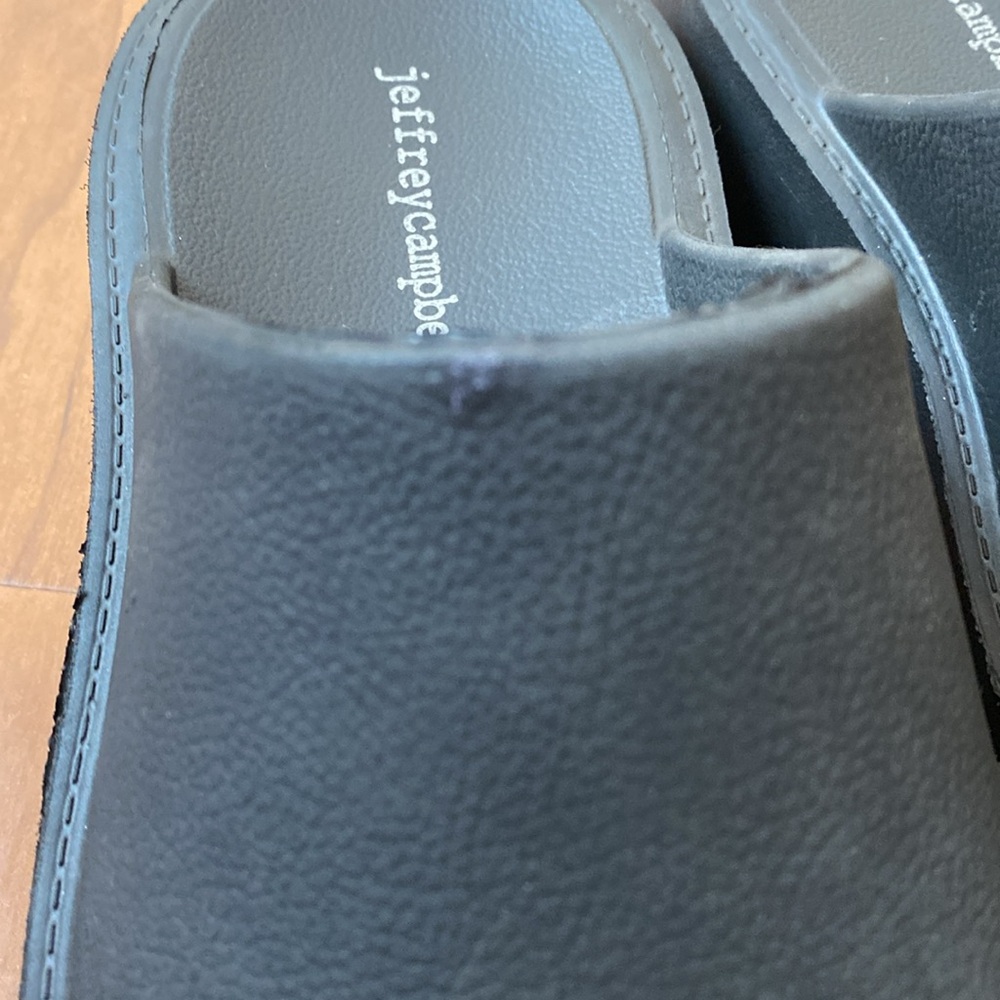 Jeffrey Campbell Black Platform Clog Mules - Picture 7 of 7